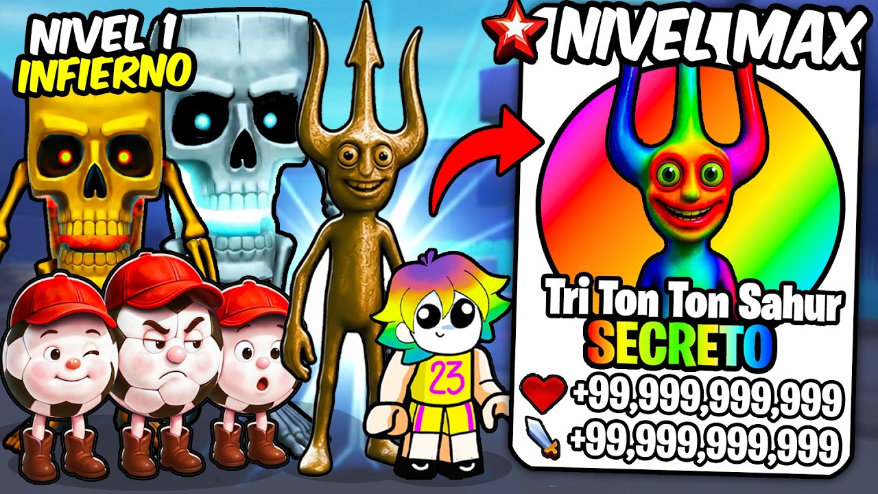 Consegu&iacute; LAS NUEVAS EVOLUCIONES de BRAINROT EVOLUTION (Tri Ton Ton Sahur, Skull Sahur, Los Alessios)