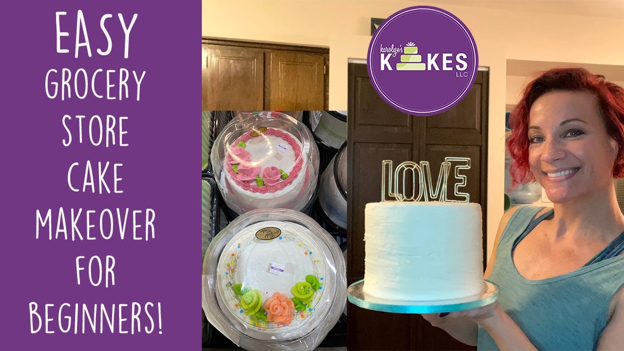 Grocery Store Costco Cake Makeover | Simple Design for less than $50! You can do this!!
