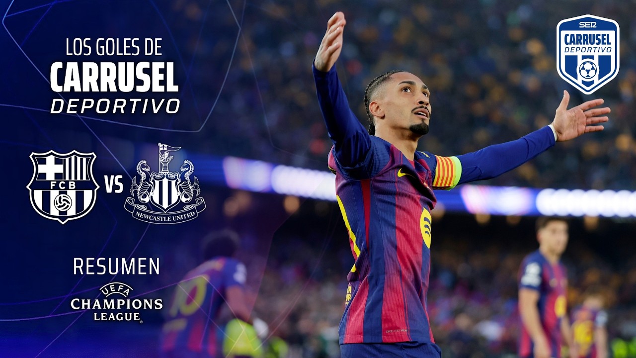 NOCHE GLORIOSA del Barça en Champions | Los goles del FC Barcelona 7-2 Newcastle