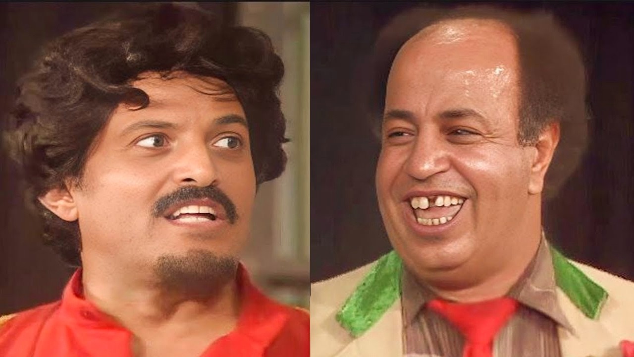 خروج سمير غانم عن النص لما شتم غريب محمود علي المسرح هتموت من الضحك 😂😂 المخرج مش عايز كده يا طرزان 🤣
