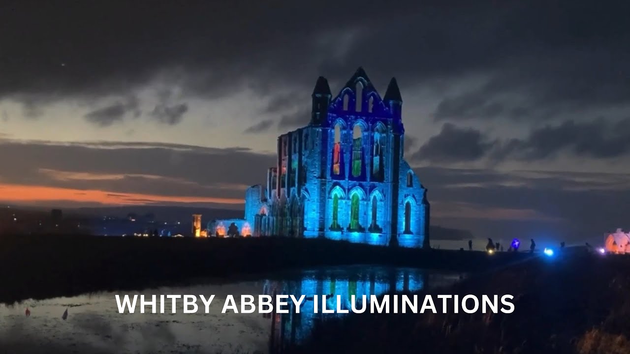 The amazing Whitby Abbey Illuminations.#englishheritage