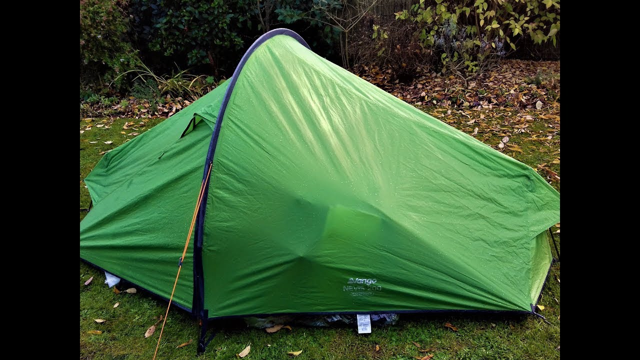 VANGO NEVIS 200 TENT AND RAIN TEST