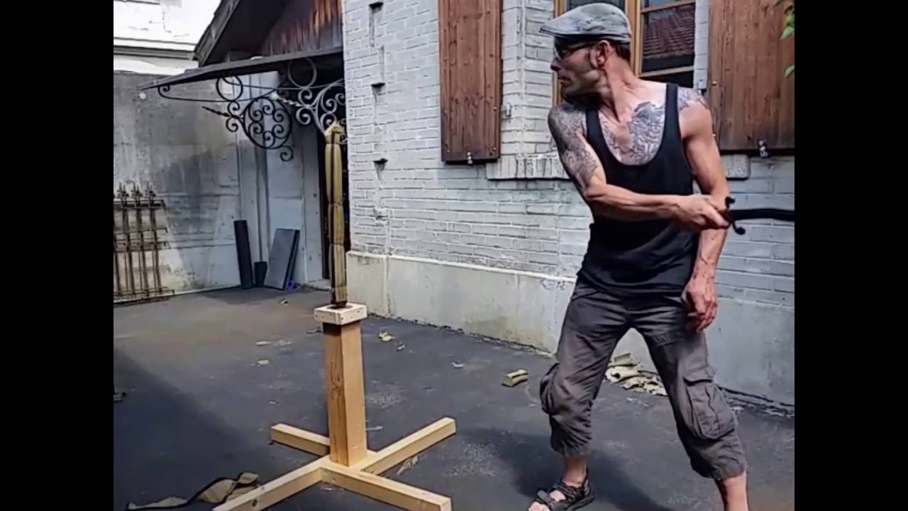 Schnitttest, Cutting Test, 3 different Swords
