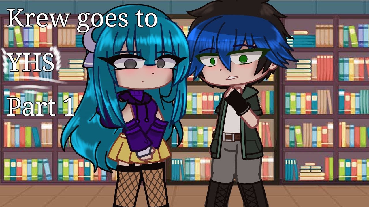Krew goes to YHS •|Part 1|• Falling in love 💕 (Lunar x Evan)