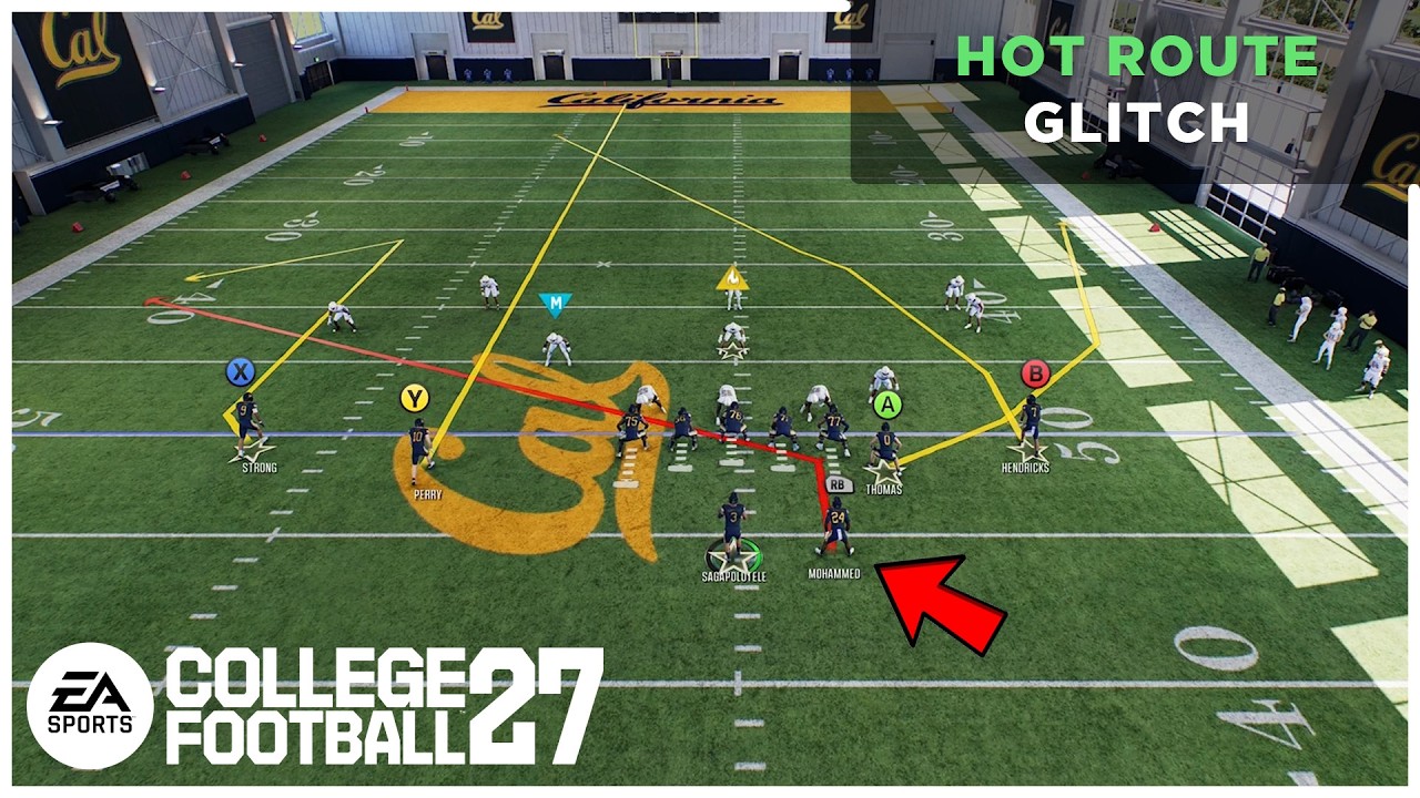 Как использовать глитч с хот-раутами в College Football 27