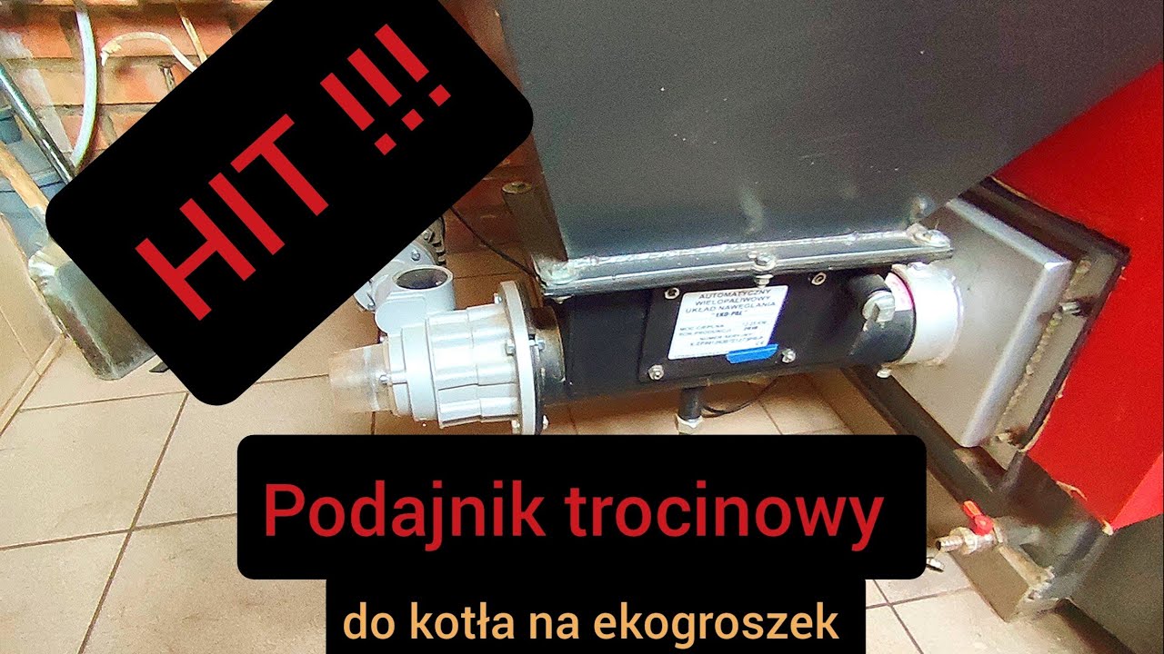 Z tym podajnikiem palenie trocinami w kotle na ekogroszek nie będzie problemem 🔥🔥🔥