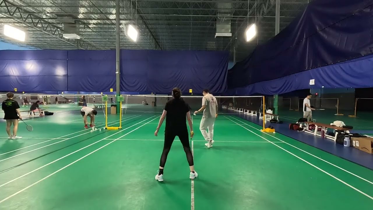 羽毛球 混雙 Vs 男雙 #dallas #badminton