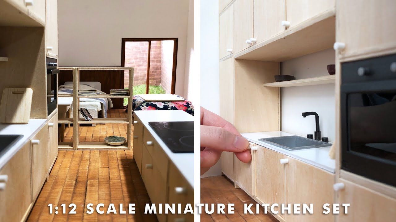 How I make 1:12 scale Miniature Kitchen set