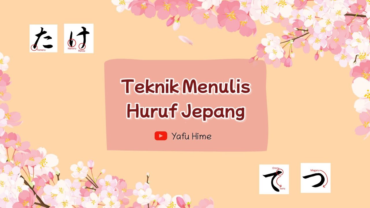 Teknik Menulis Huruf Jepang