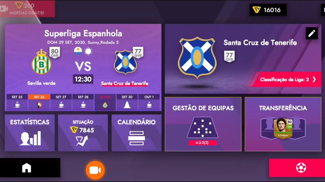 5° e 6° Rodada LALIGA temporada 2030