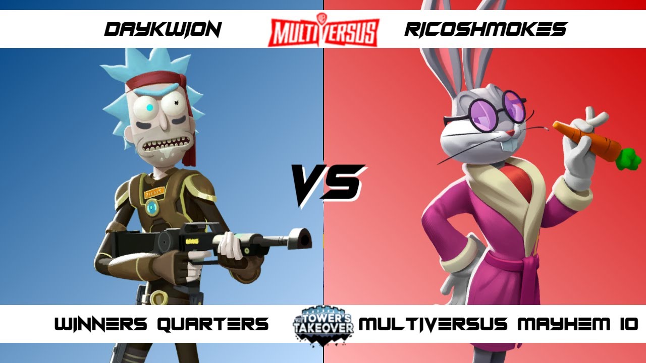 MultiVersus Mayhem 10 Winners Quarters Daykwion (Rick) vs Ricoshmokes (Bugs, Rick) MultiVersus Tourn