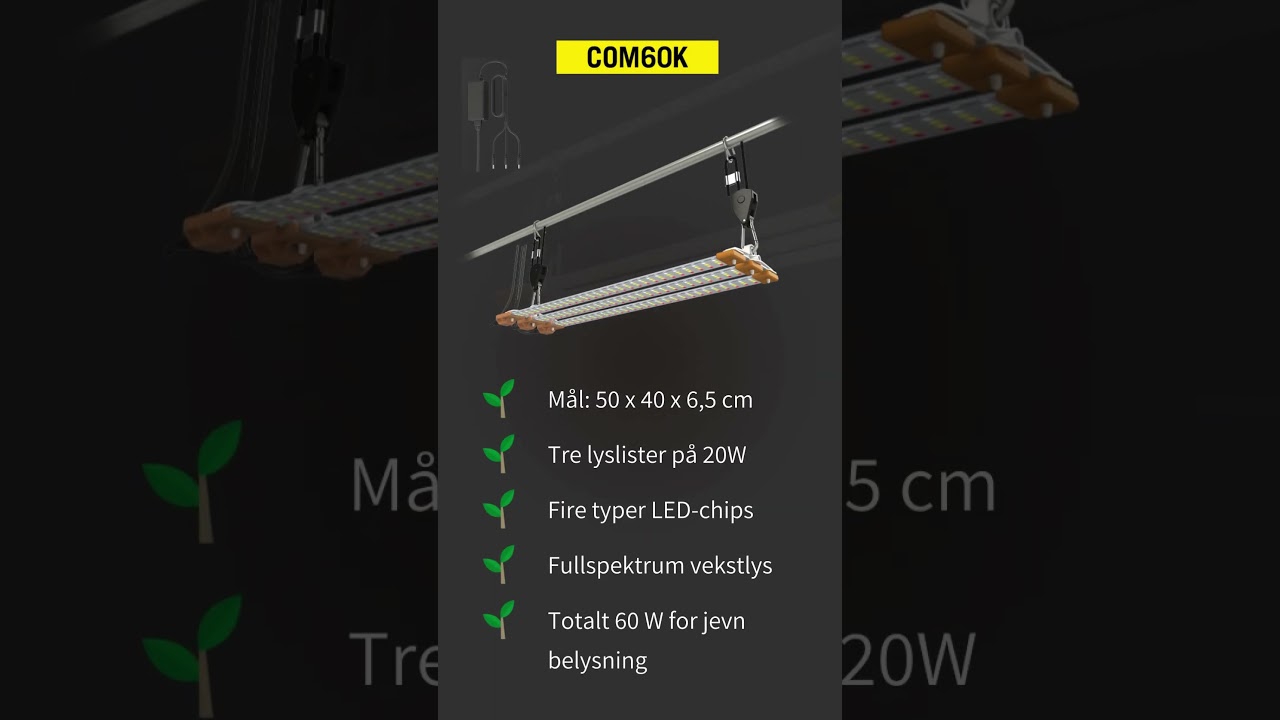 secret jardin cosmorrow 3x20w lyslist plantsy