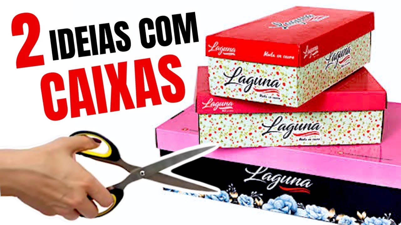 2 IDEIAS PARA REUTILIZAR E DECORAR CAIXAS DE SAPATO | ORGANIZADORES | SHOW DE ARTESANATO