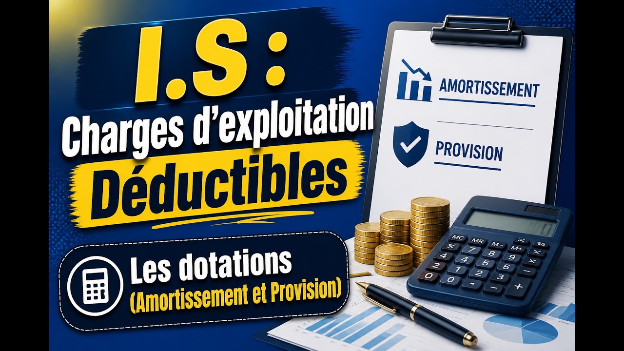 I.S:Charges d'exploitation D&eacute;ductibles Les dotations (Amortissement et Provision)