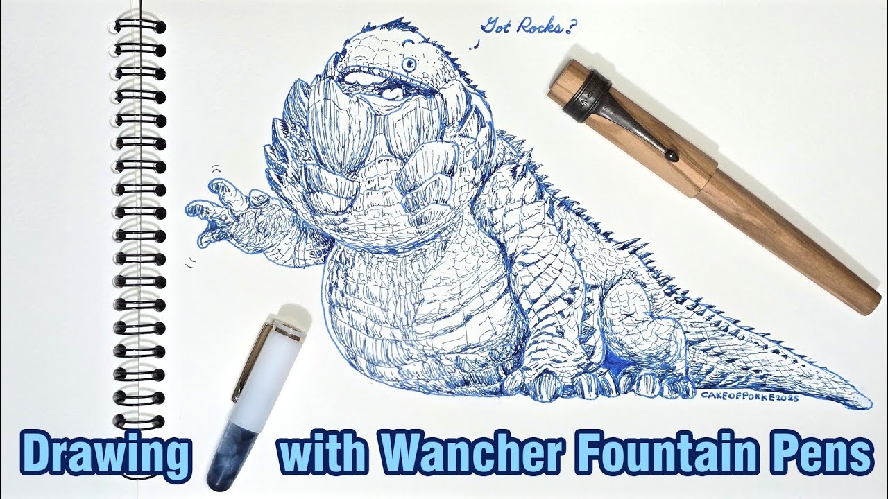 Unboxing Wancher Fountain Pens (World Tree & PuChiCo) + Drawing Dodogama