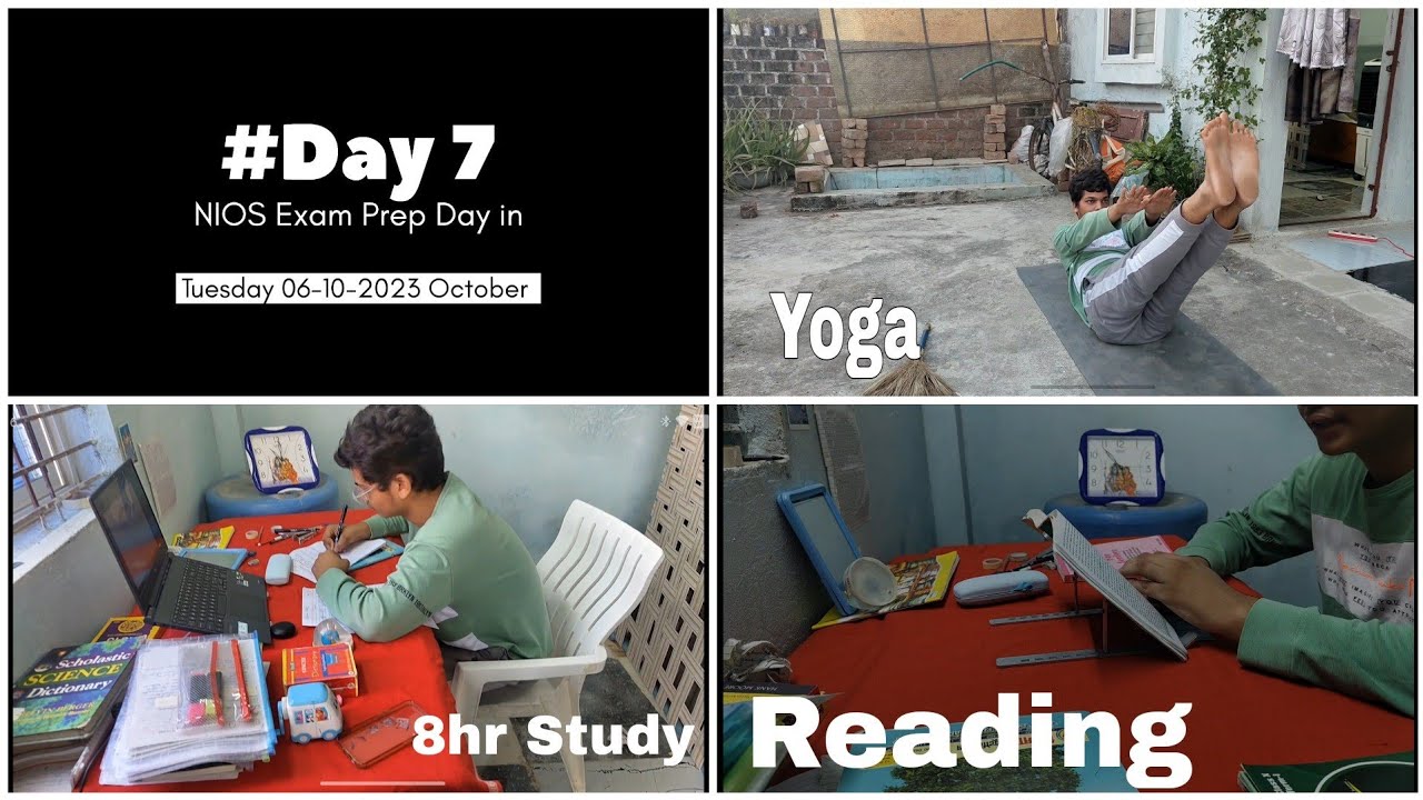 NIOS Exam Prep Vlog: 8 Hours of Focused Learning Every Day