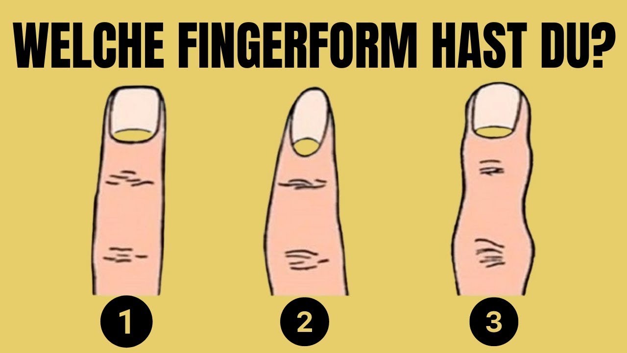 Du wirst erstaunt sein, was deine Fingerform über dich verrät!