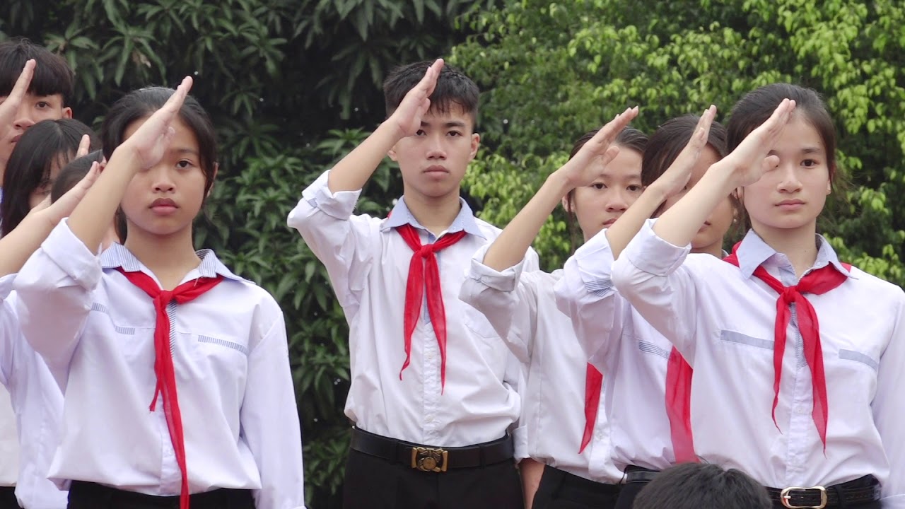 Hát Quốc Ca Tại Địa Chỉ Đỏ - Trường THCS Cương Gián | Truyền Thông SangStudio | Bảo Sang