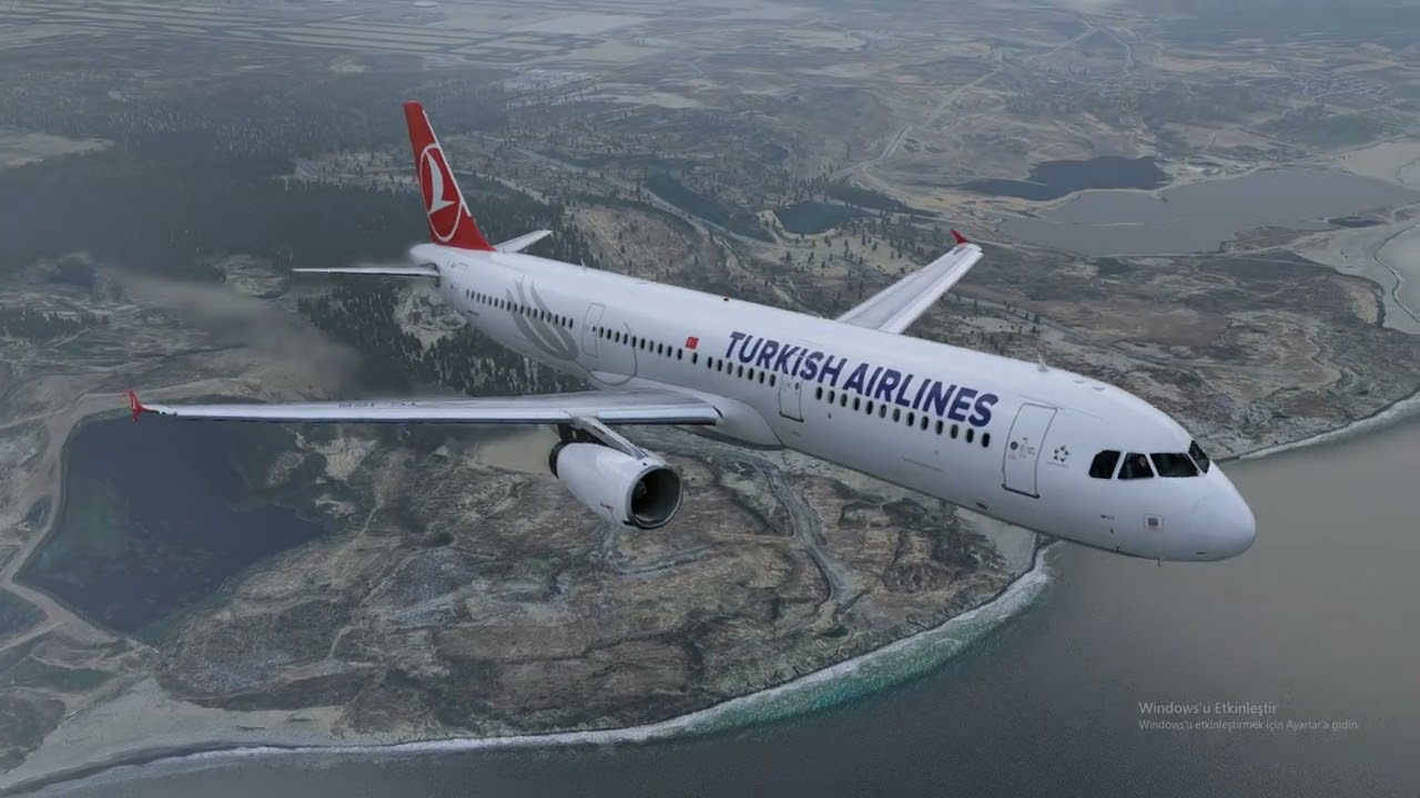 Toliss A321 Takeoff From Istanbul -IAE Engine Sound // THY A321 İstanbul Kalkış