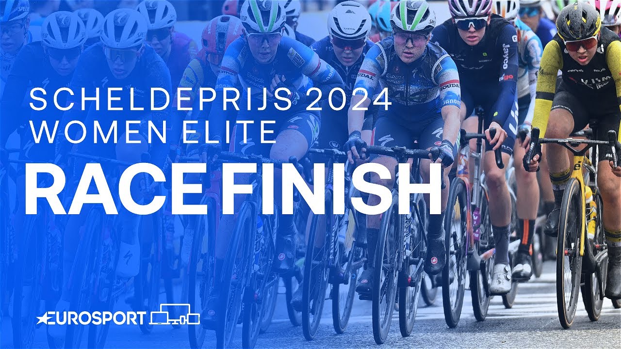 BIG WIN 😎 | Scheldeprijs 2024 Women's Elite Race Finish | Eurosport Cycling