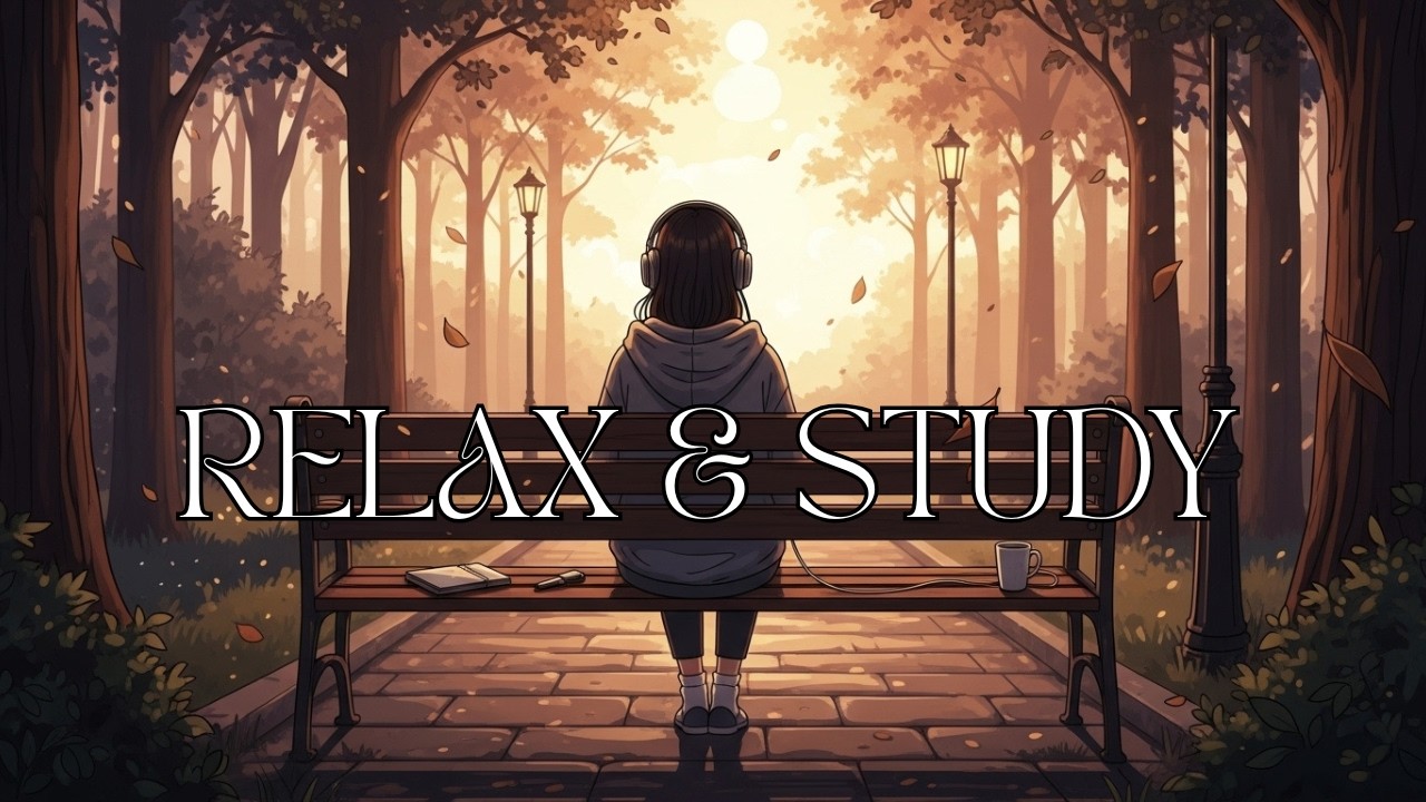 lofi hip hop study music | Forest Glow Park Vibes | Chill lofi no ads