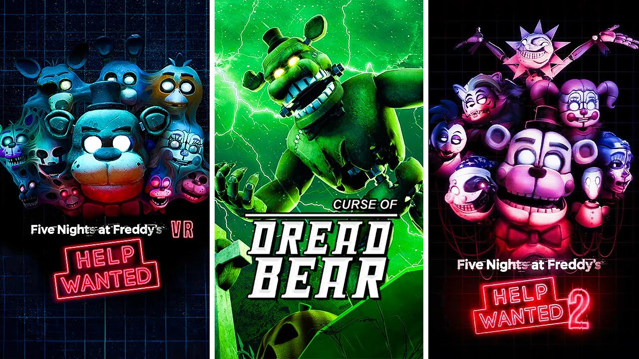 FNAF VR HELP WANTED 1 & 2 + Dreadbear DLC | ALL ENDINGS | Full Game Walkthrough | No Commentary