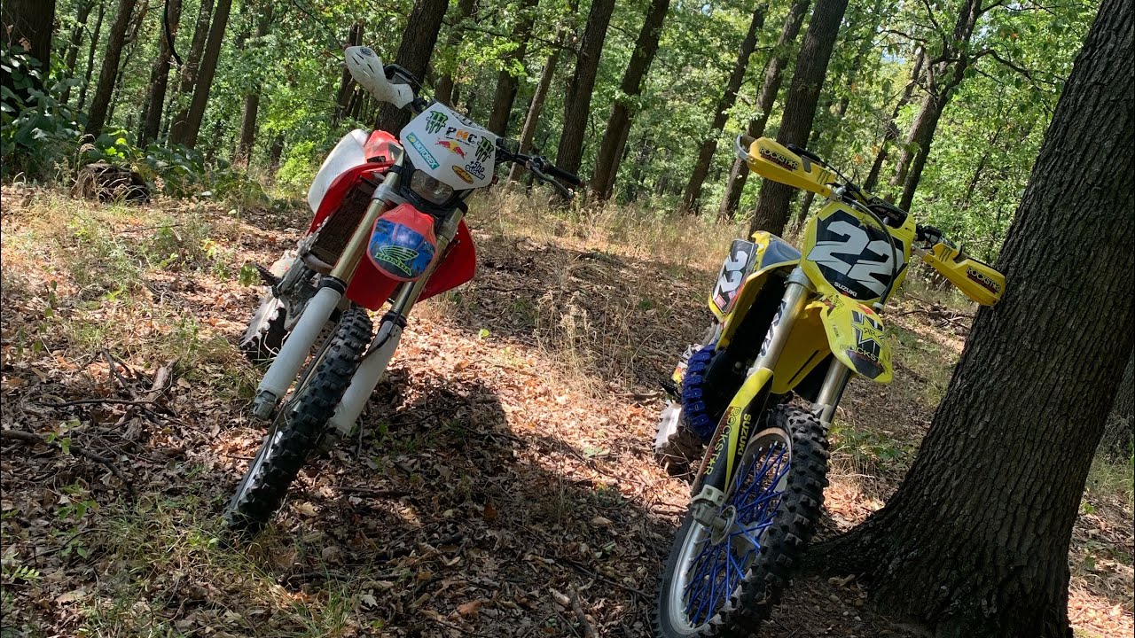 #2 Enduro Vlog: Suzuki rm 125 + Honda crf 250R + traseu lung și frumos. Partea 1