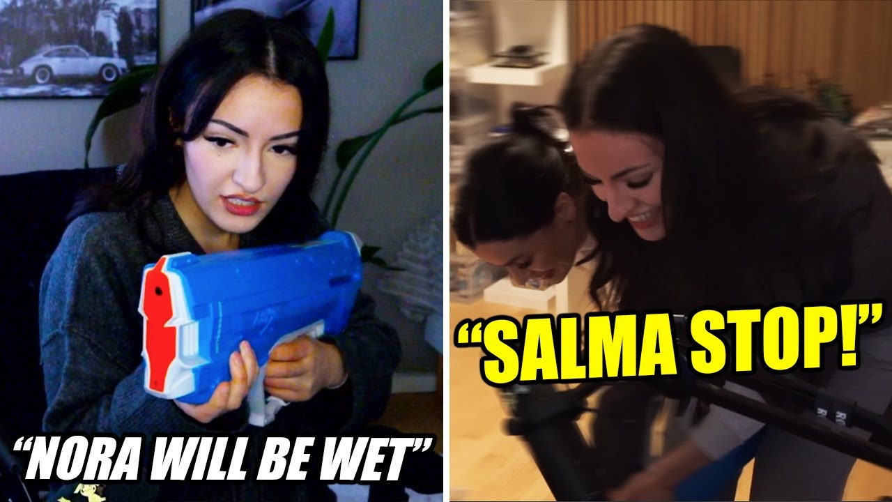 Salmmus Starts a WAR with NoraExplorer.. (*WATERGUN*)