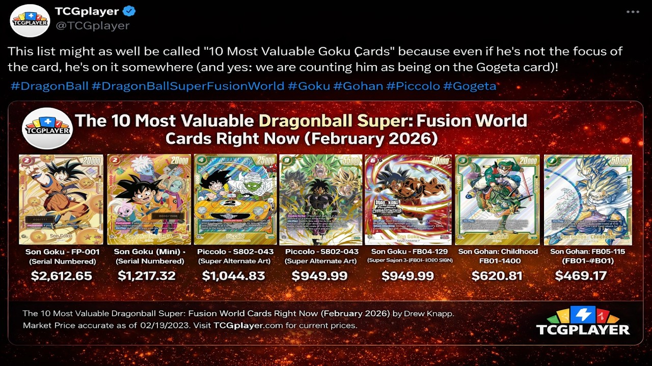 TCGplayer, прекратите играть в Dragon Ball.