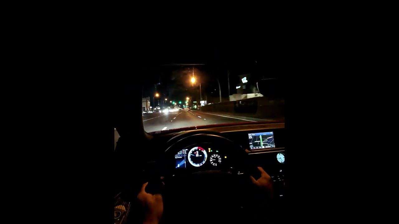 POV driving a Lexus RC-F 