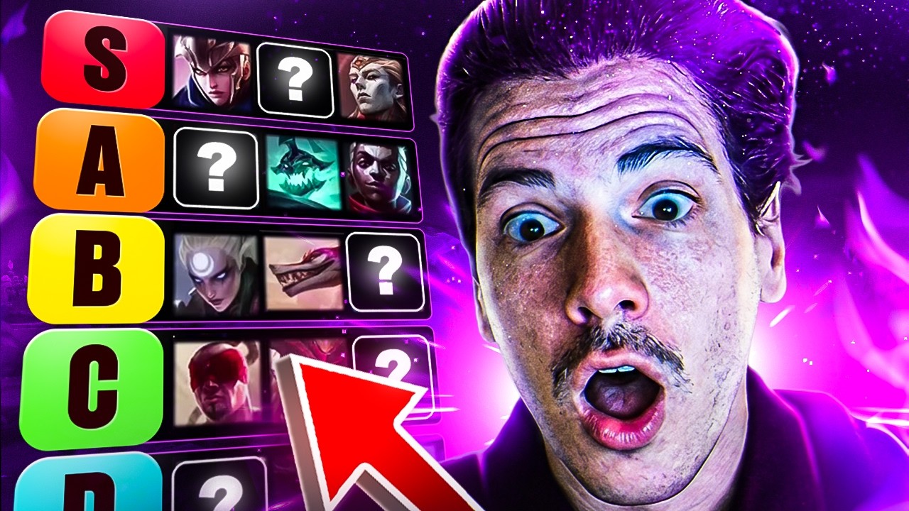SEASON S16 JUNGLE TIER LIST  BY RANK 1 JUNGLER (100% accuracy)