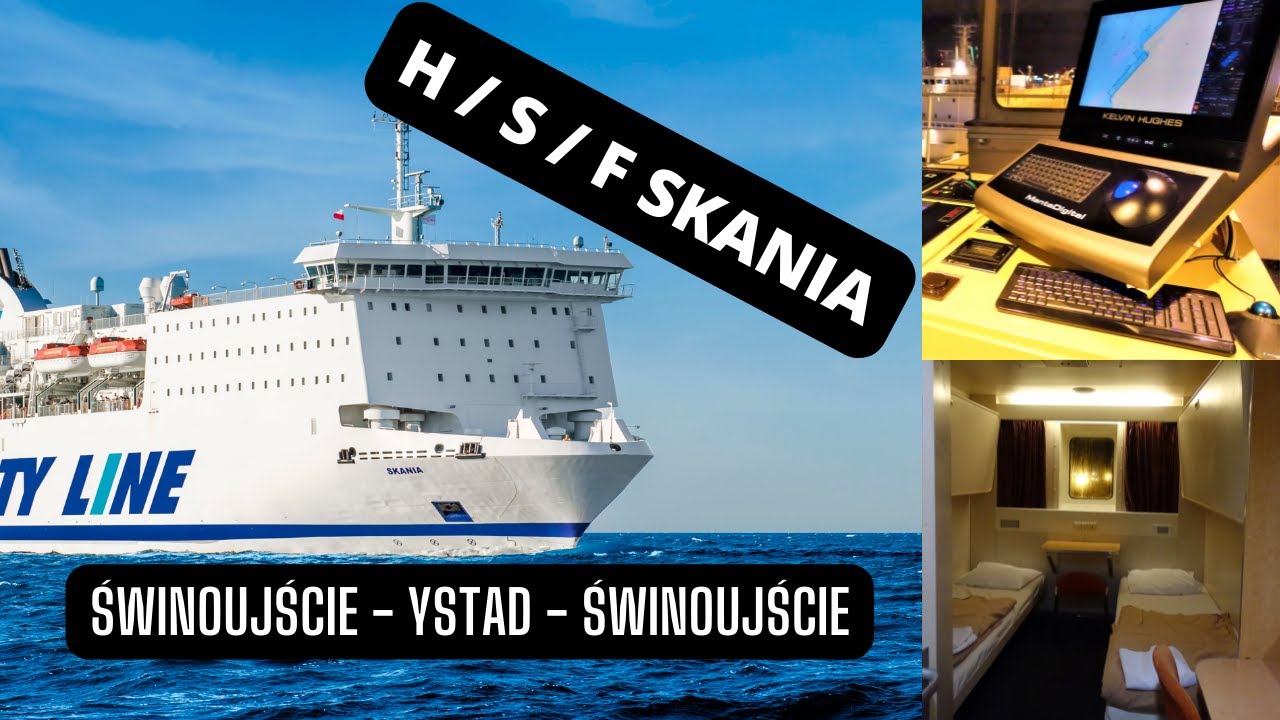 My cruise to Ystad (Sweden) on the ferry SKANIA (Unity Line) + bridge | Ferries and Ships in Europa