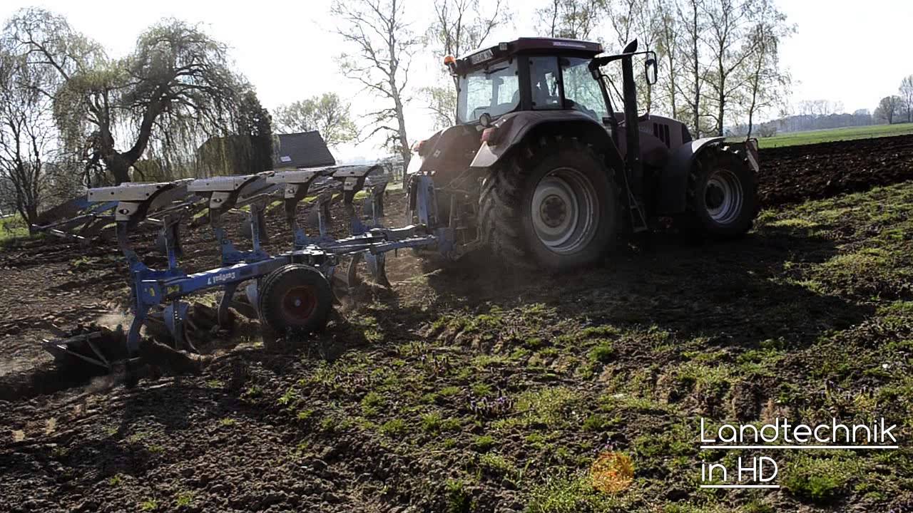 Frühjahrsarbeiten 2013 Pflügen mit Case Ih CVX 1135 und Jd 6820 [HD](Reload)