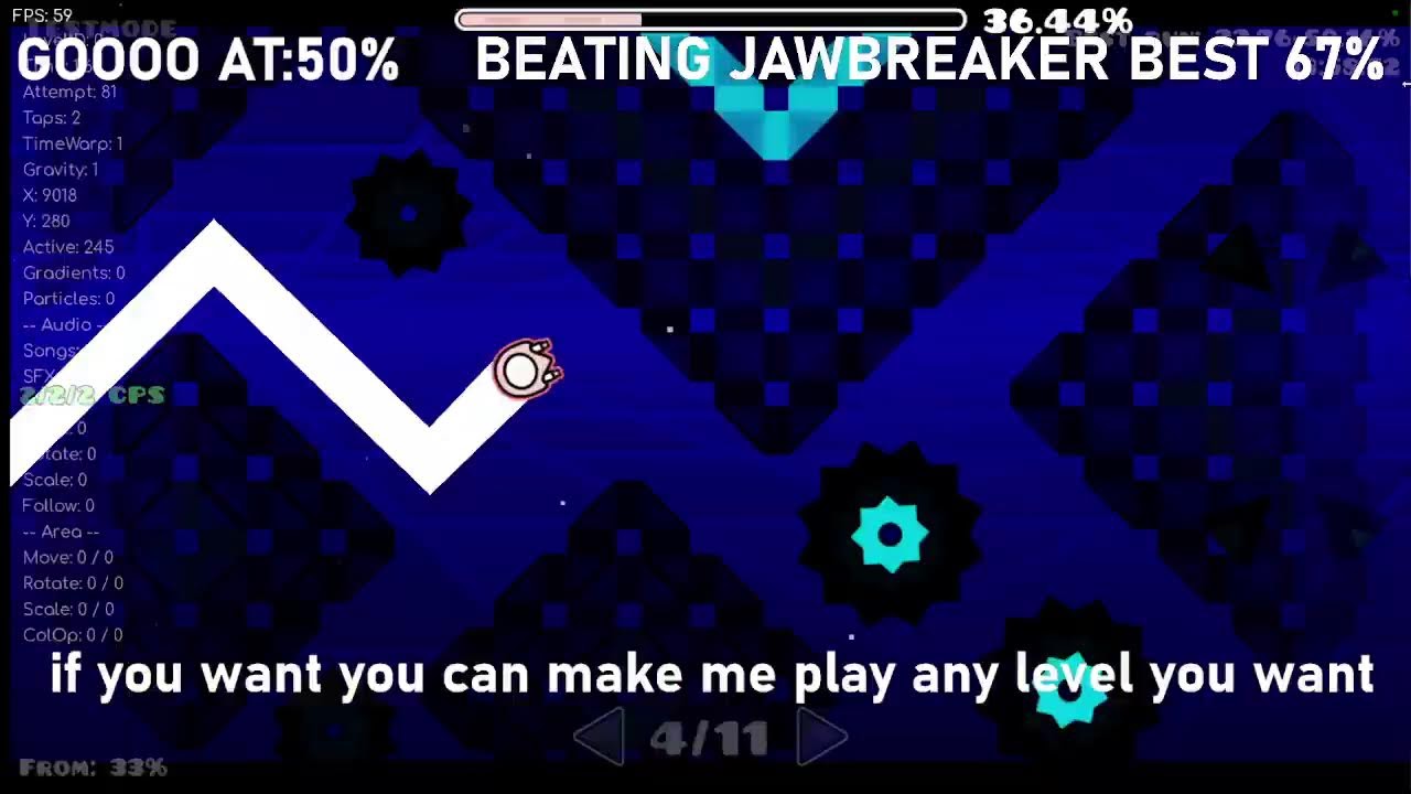trying to beat jawbreaker best 67%