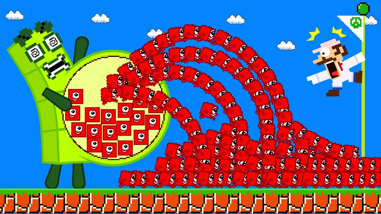 Finish the pattern? Dr.Mario and 999 Tiny Number 1 vs the BIG NUMBERS 4 Maze Level Up