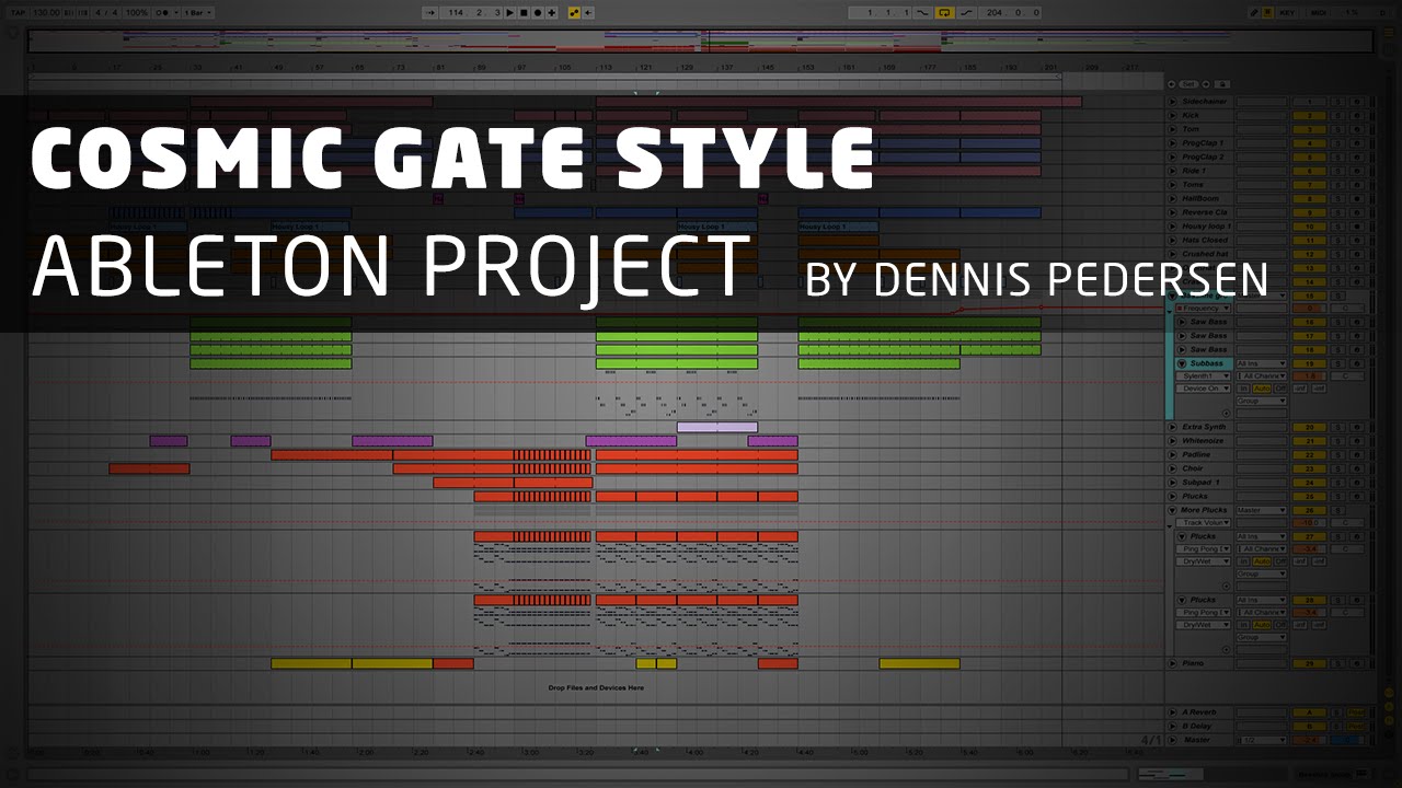 Progressive Trance Ableton Project (Cosmic Gate Style) by Dennis Pedersen