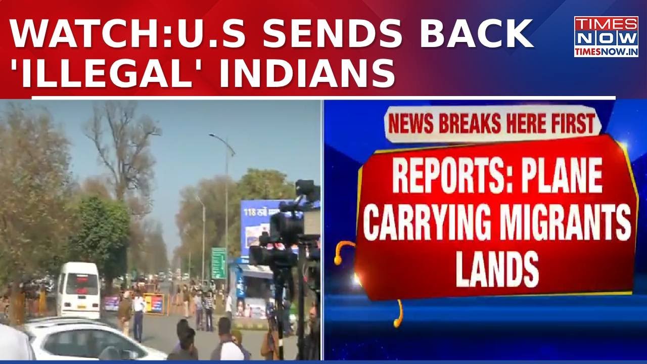 Plane Carrying 104 Illegal Indian Migrants Deported from U.S. Lands in India | Latest News