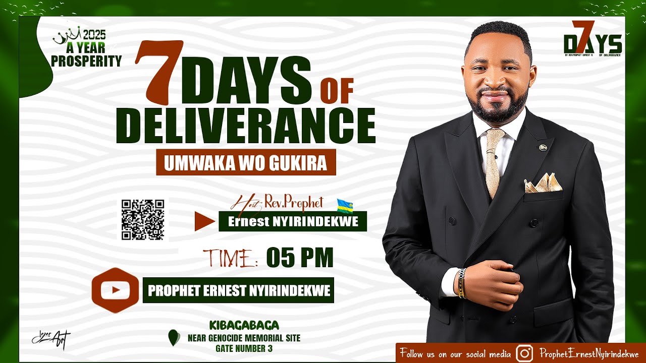 20/2/2025/ 7 DAYS OF DELIVERANCE DAY -4- WITH REV PROPHET ERNEST NYIRINDEKWE