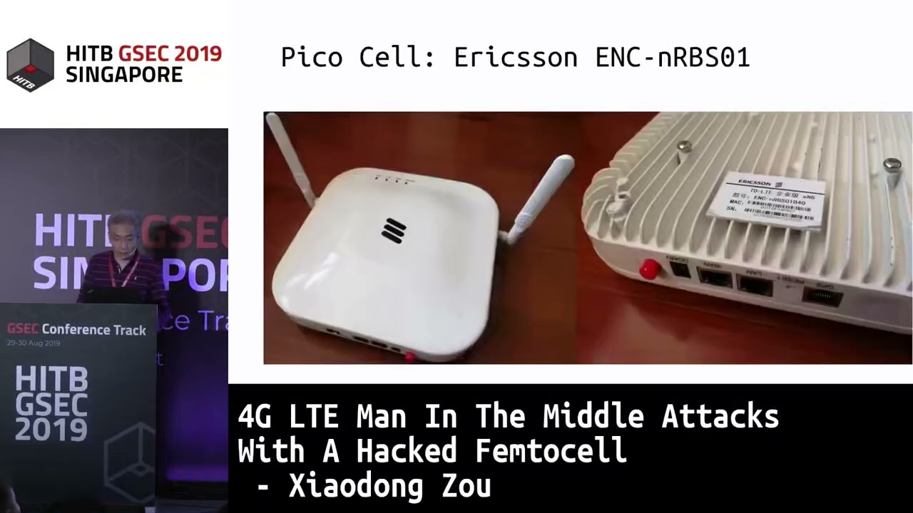 4G LTE Man In The Middle Attacks With A Hacked Femtocell   Xiaodong Zou