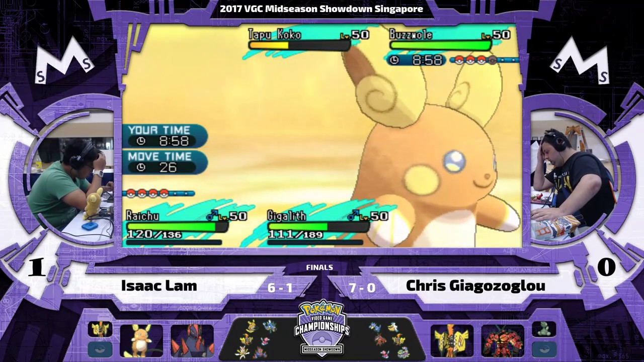 VGC18 SG Open 1 MSS Finals: Isaac Lam vs Chris Giagozoglou