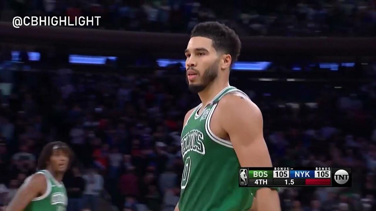 RJ Barrett for the win at the buzzer!! Boston Celtics vs New York Knicks last 12.5 sec