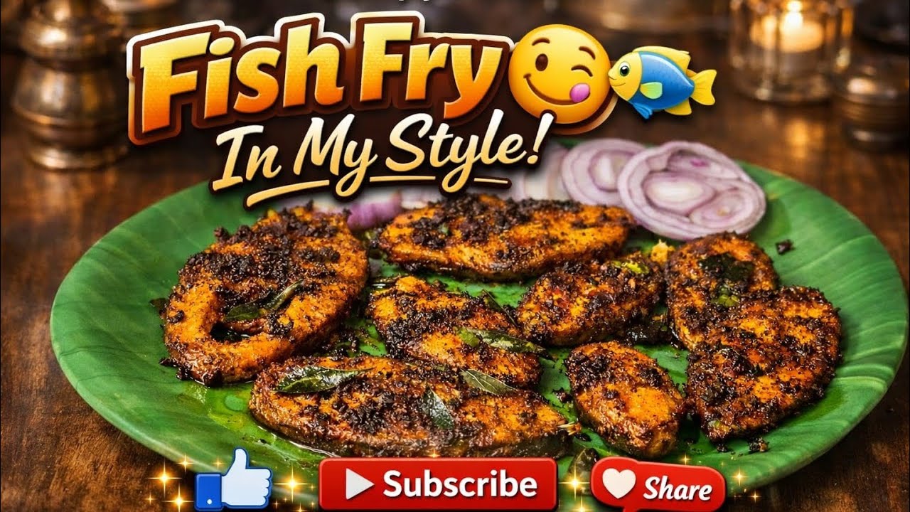 👉 Crispy Fish Fry in My Style🐟🔥| Tasty,spicy fish Fry|| #viral #food #cooking #fish @SimplyAmrutham