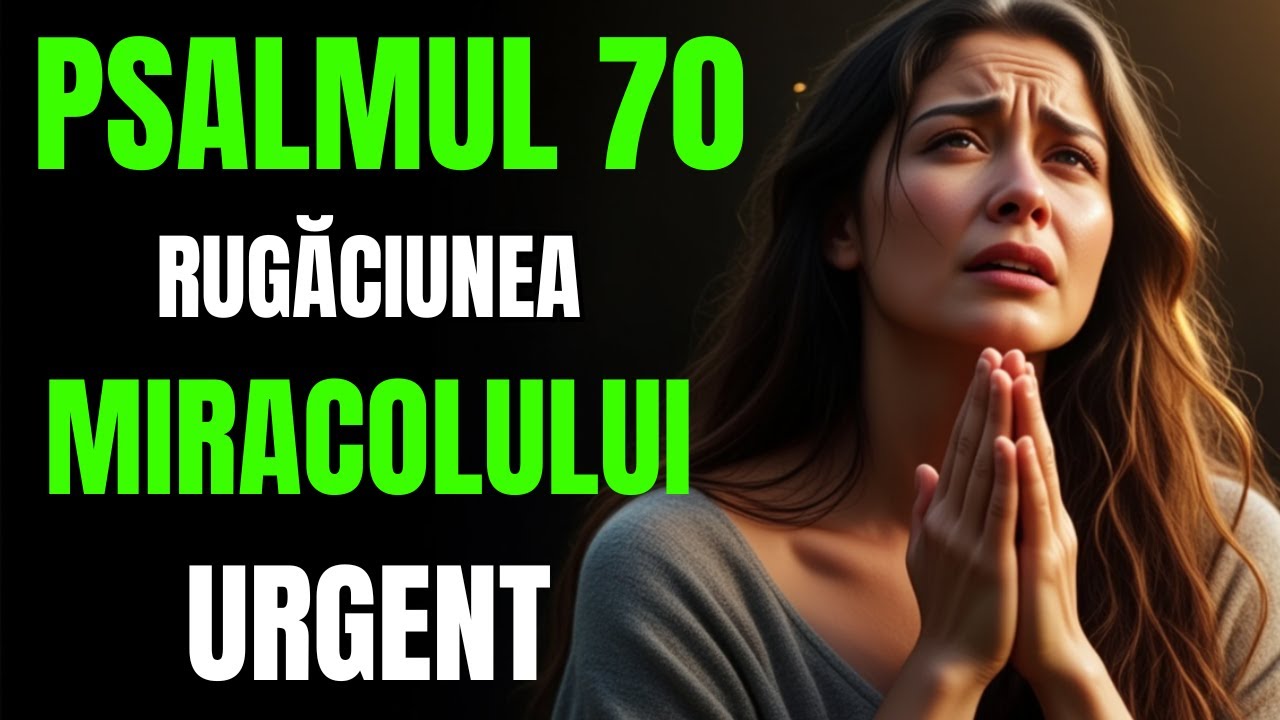 Rugăciunea Puternica din Psalmul 70 pentru un Miracol Urgent | Dumnezeu Lucrează Acum!