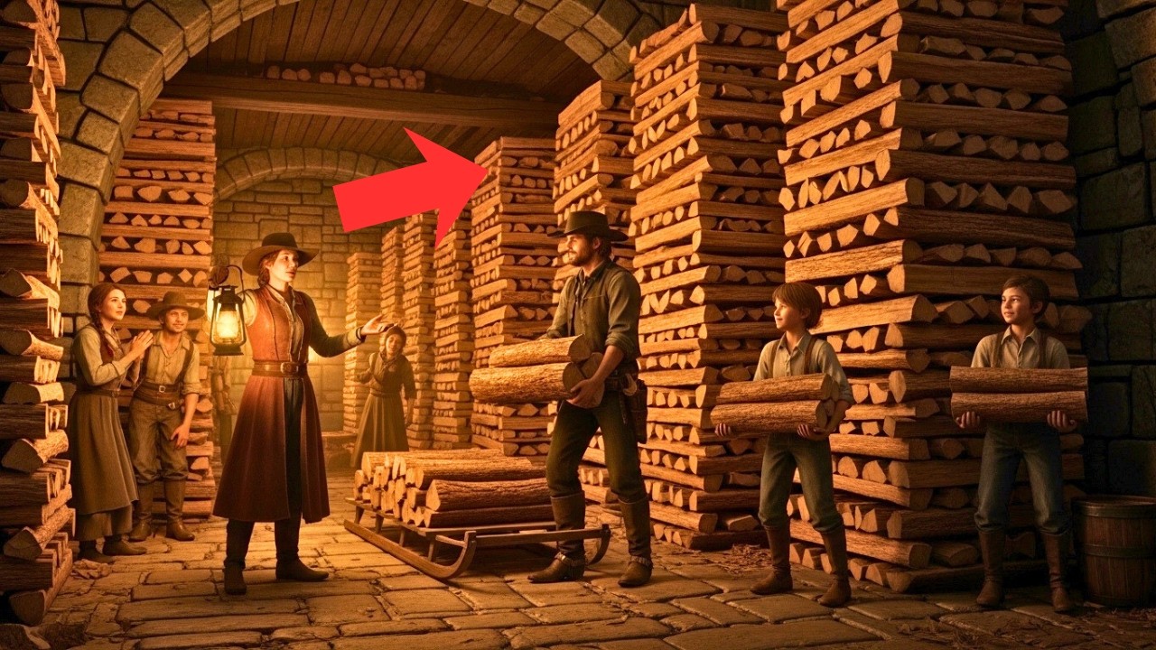Everyone Mocked Her for Building a Secret Firewood Shelter Until the Harsh Winter Came
