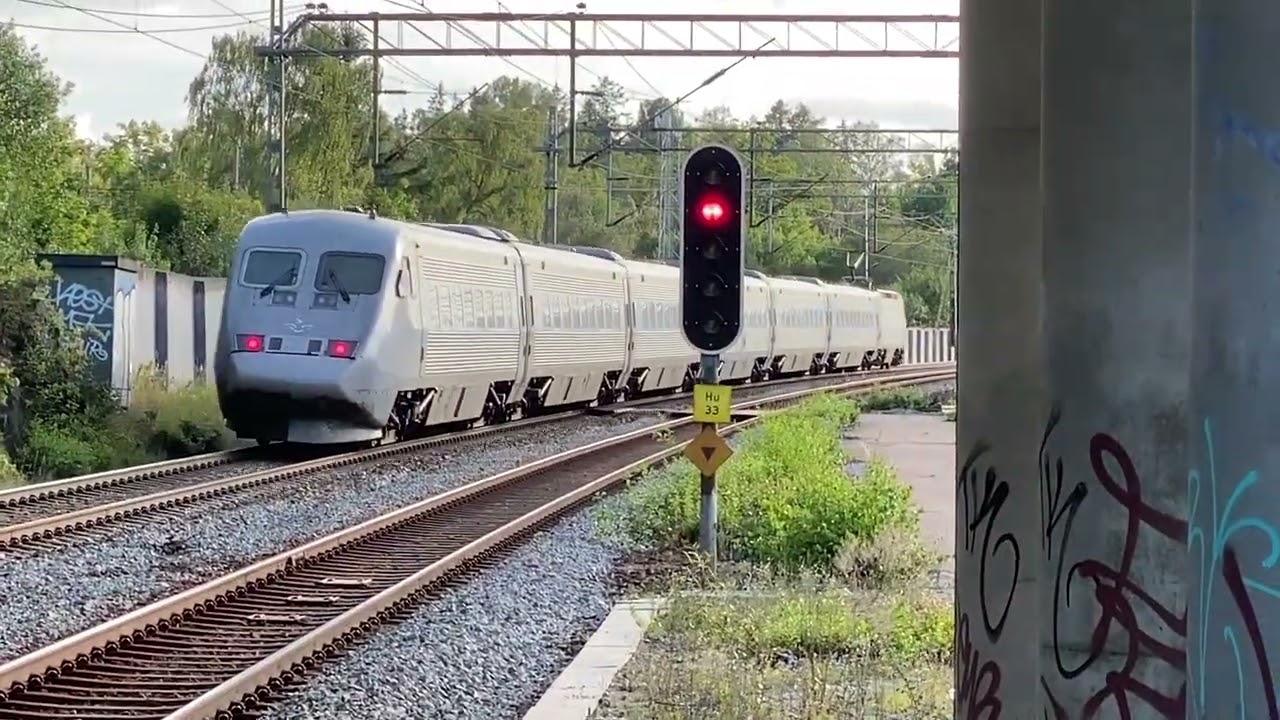 Svenska T&aring;g Del 41, Swedish Trains part 41, T&aring;g p&aring; Huddinge Station - augusti 2025