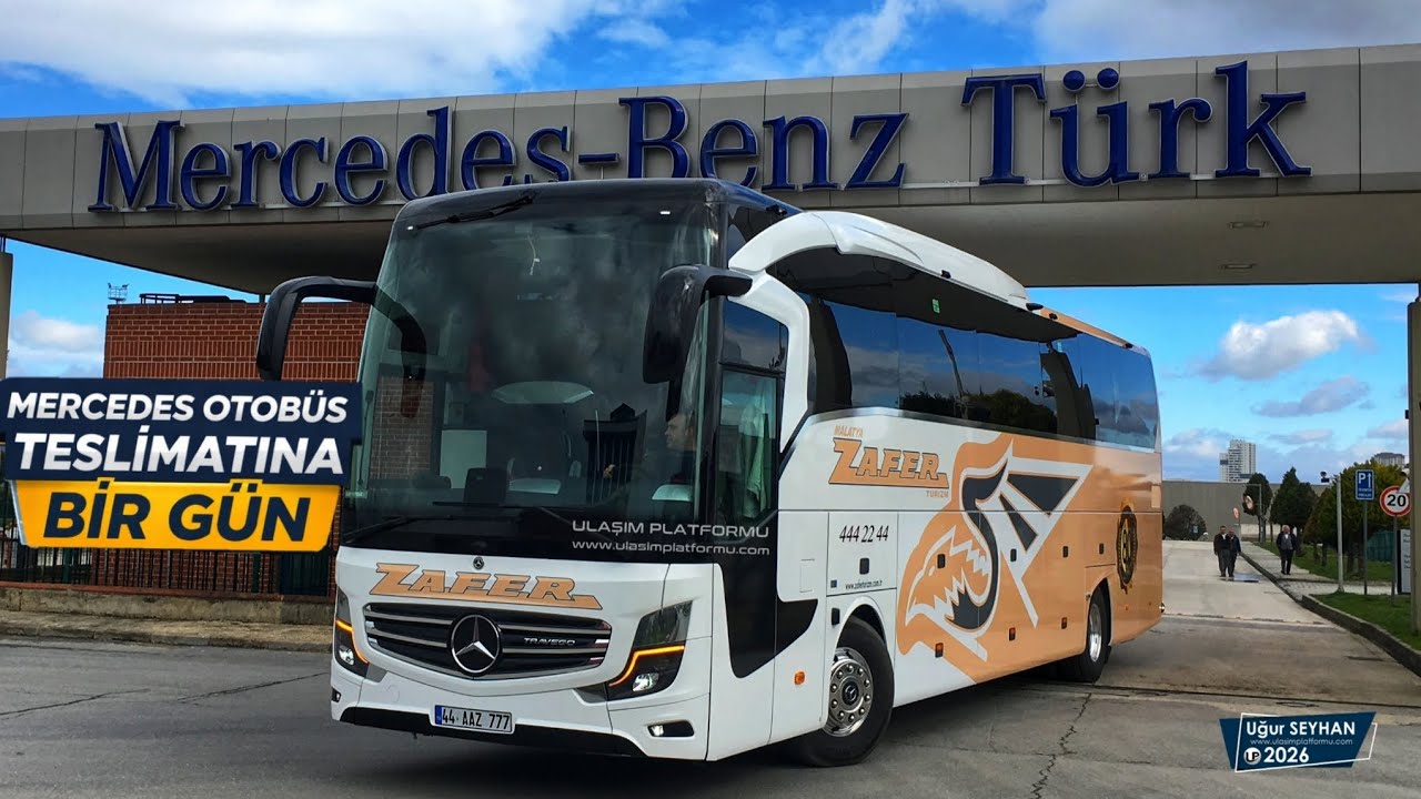 Mercedes Otobüs Teslimatında Bir Gün ! | Zafer Turizm Mercedes Benz Otobüs Fabrikası 