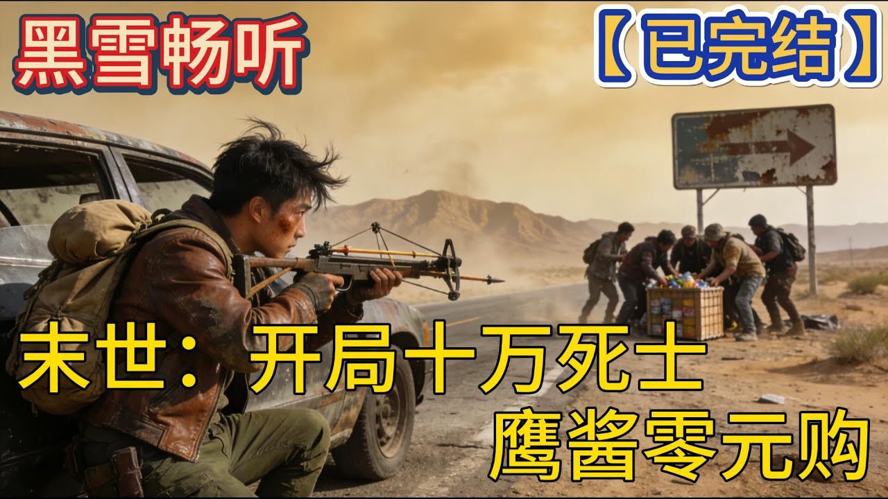【已完结】🔥《末世：开局十万死士，鹰酱零元购》🔥#系统 #重生 #求生 #末世 #科幻 #一口气看完 #有声小说