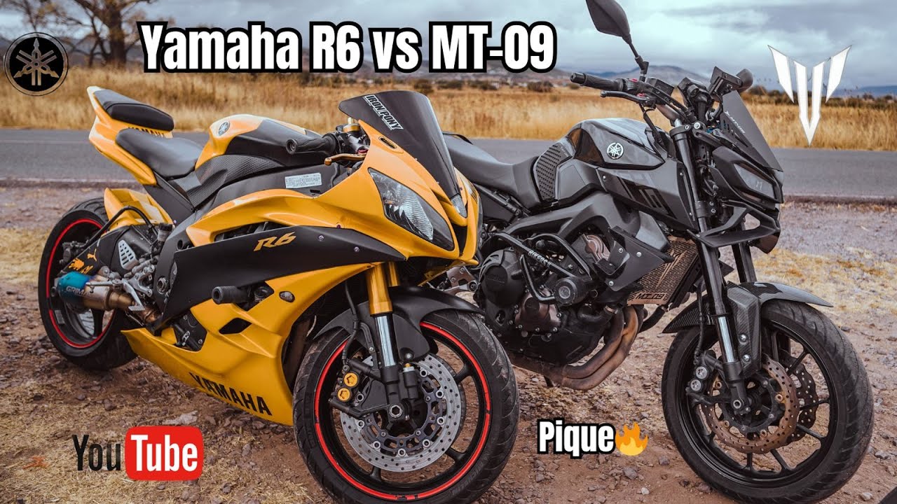 R6 против MT-09 Race: самые желанные мотоциклы Yamaha! Гонки на четверть мили + мотоблог