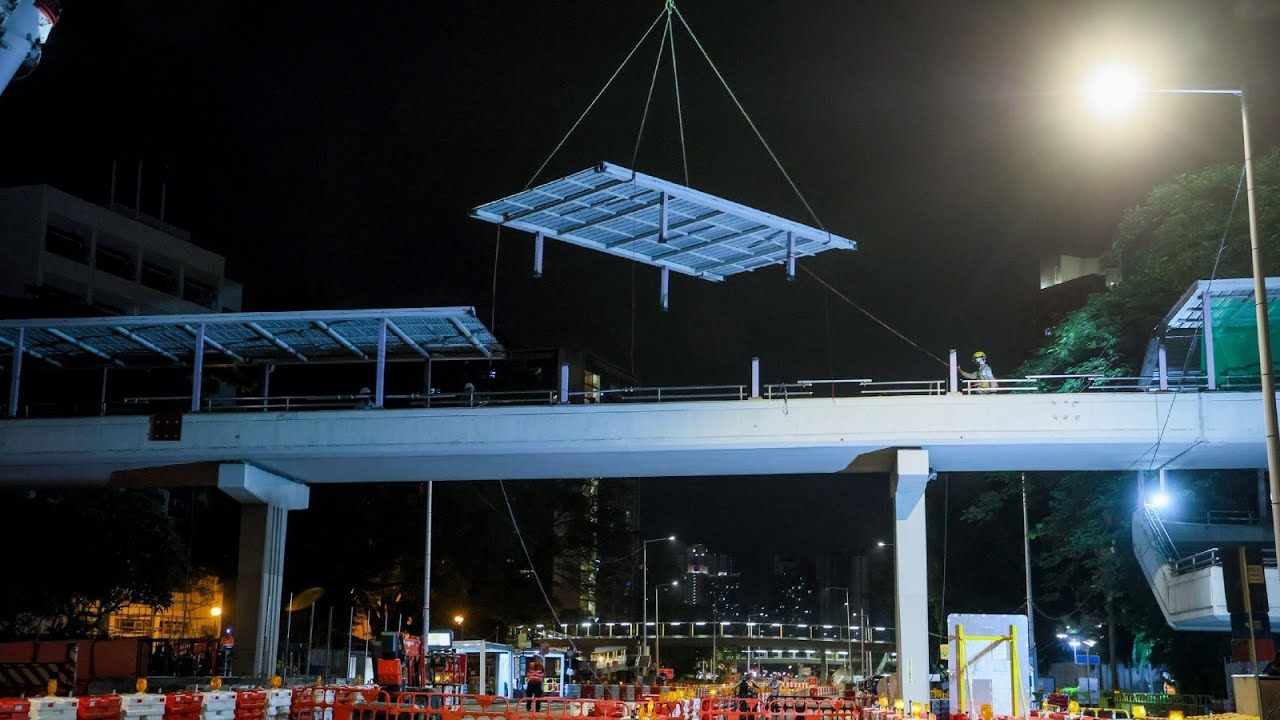 屯門南延綫 - 兆禧橋拆卸工程 Tuen Mun South Extension - Demolition of Siu Hei Bridge