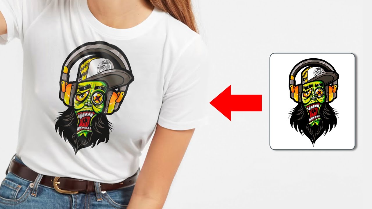 MOCKUP de camiseta con Photoshop ✅ Fácil y Rápido simulación de diseño de playera